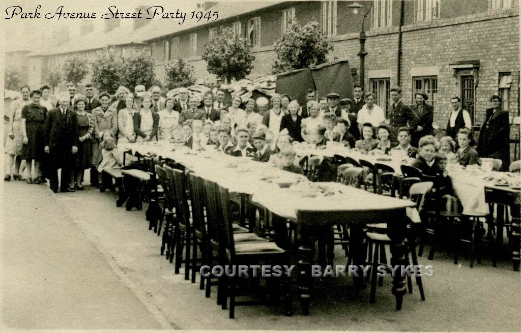 Barry Sykes Donated this gem,Park Ave. Street Party ,Post WW2